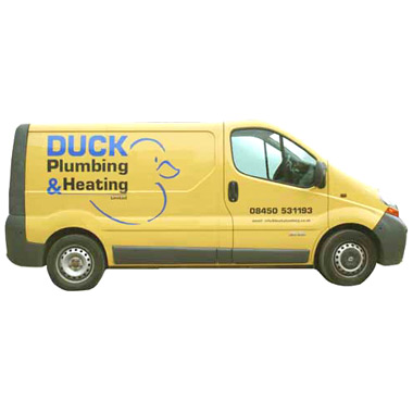 Duck Plumbing van livery print