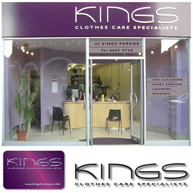 Kings shopfront signage